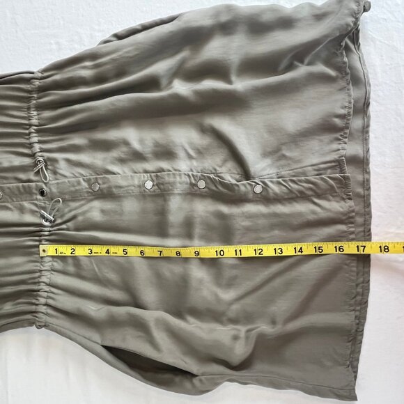 Michael Kors Pullover Shirt Dress in Light Olive Green, Size M - Picture 14 of 15